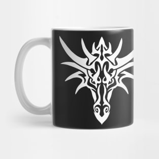 Tribal Dragon - White Mug